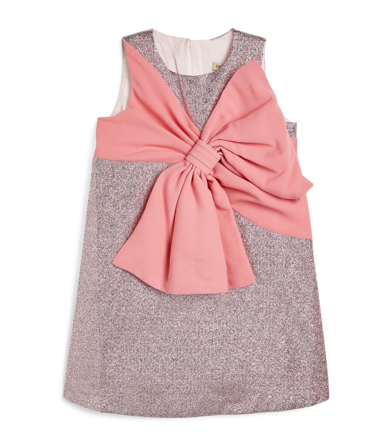 Hucklebones London Hucklebones London Oversized Bow Shift Dress (2-10 Years)