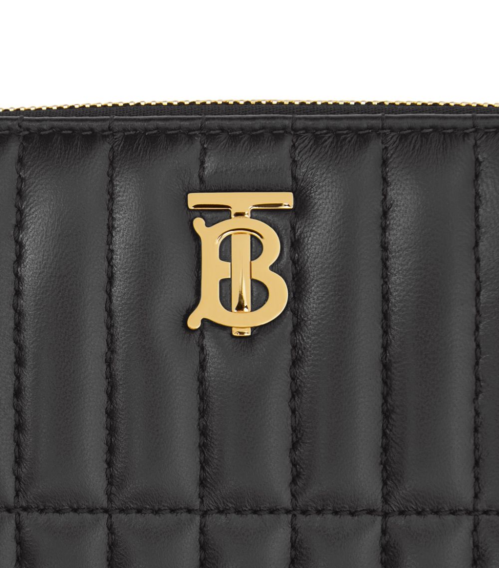 Burberry Burberry Leather Quilted Lola Zip-Around Wallet