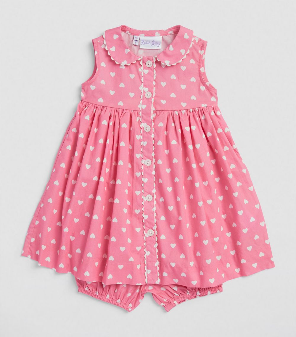 Rachel Riley Rachel Riley Heart Print Dress And Bloomers Set (6-24 Months)