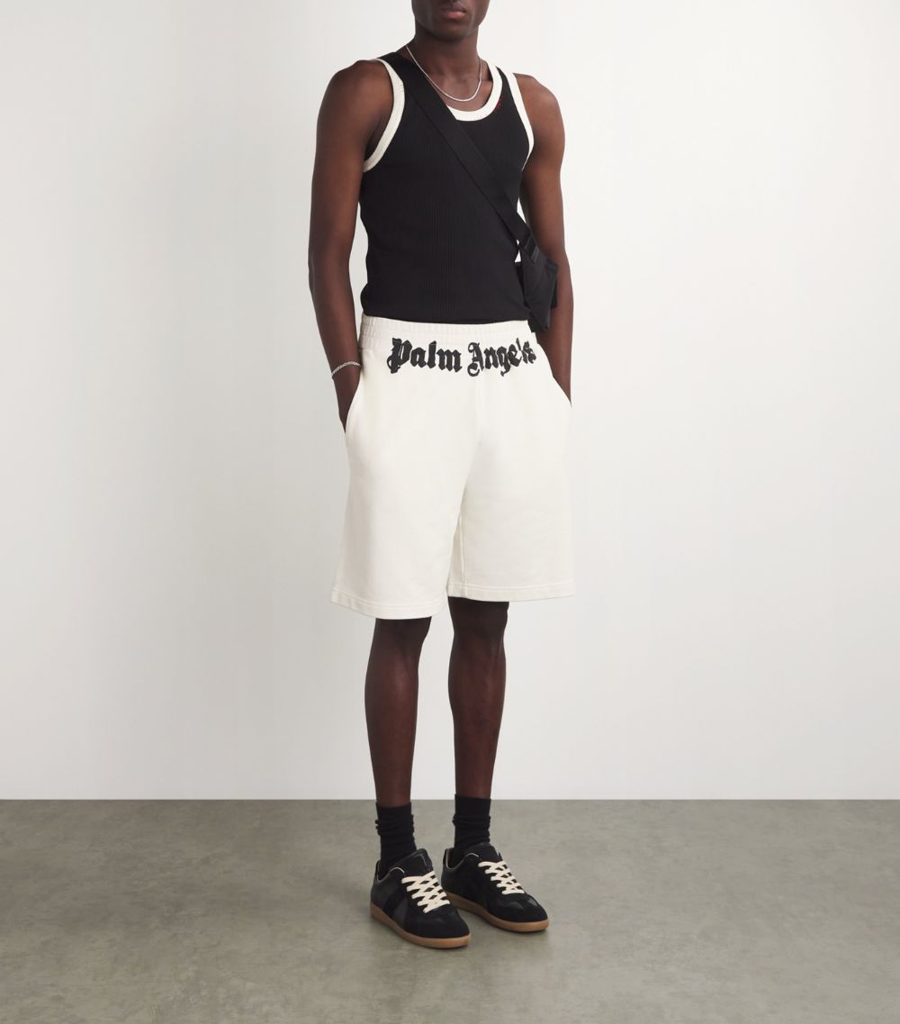 PALM ANGELS Palm Angels Cotton Logo Sweatshorts