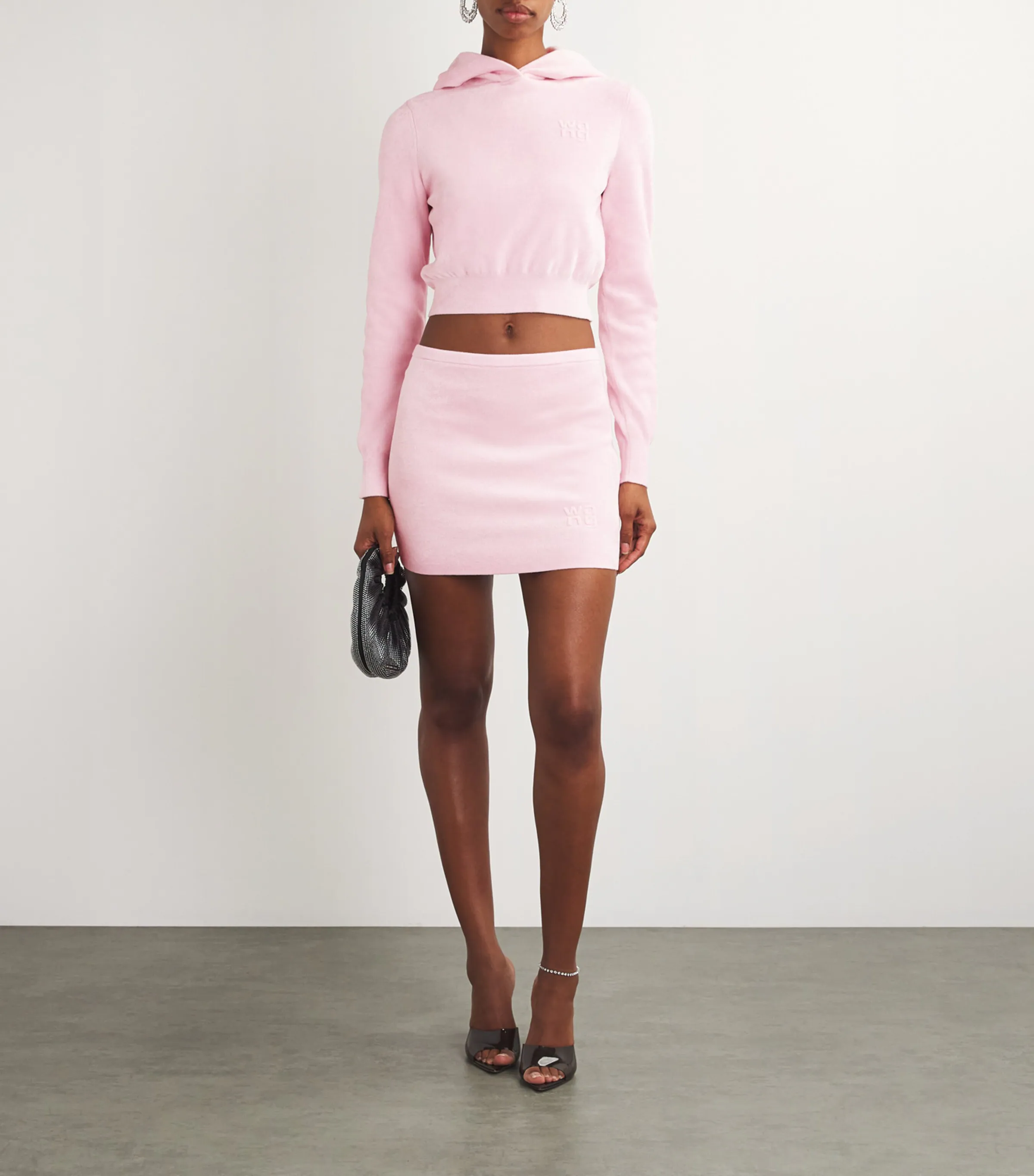 Alexander Wang Alexander Wang Logo Embossed Mini Skirt