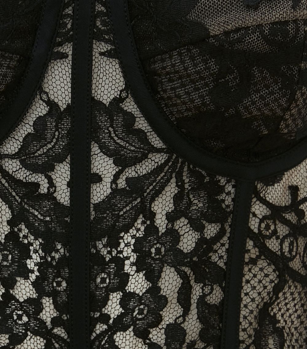 Alexander McQueen Alexander Mcqueen Lace Bustier Corset Top