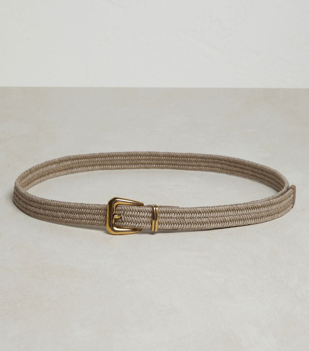 Brunello Cucinelli Brunello Cucinelli Braided Linen Belt