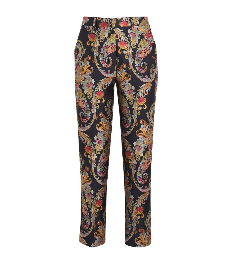 Etro Etro Slim Paisley Print Trousers