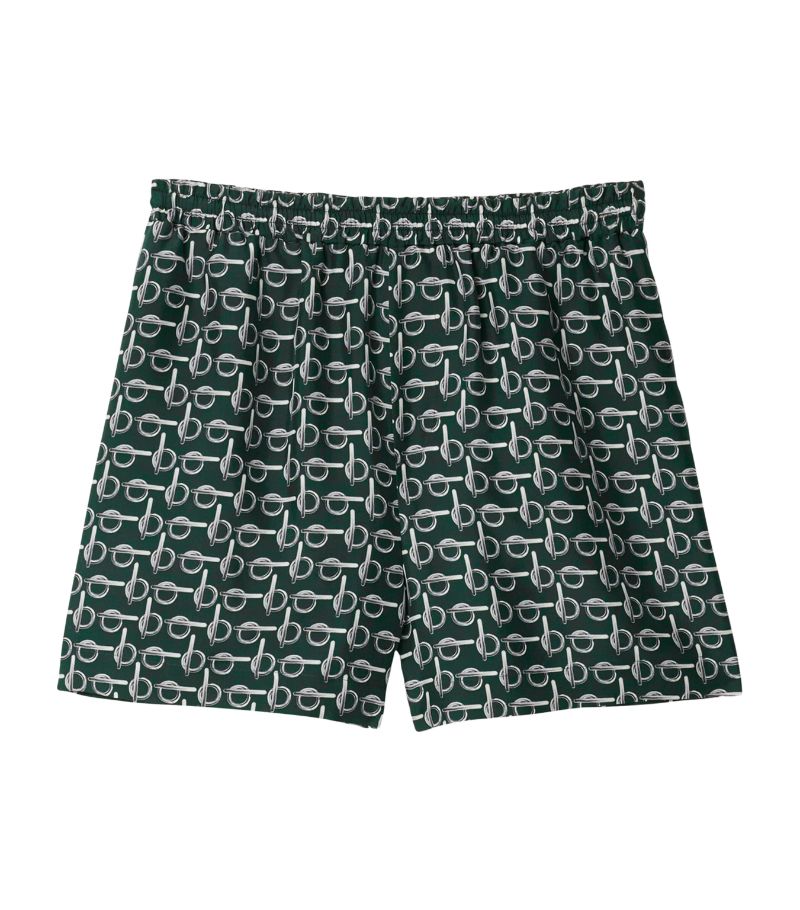 Burberry Burberry Silk 'B' Print Shorts