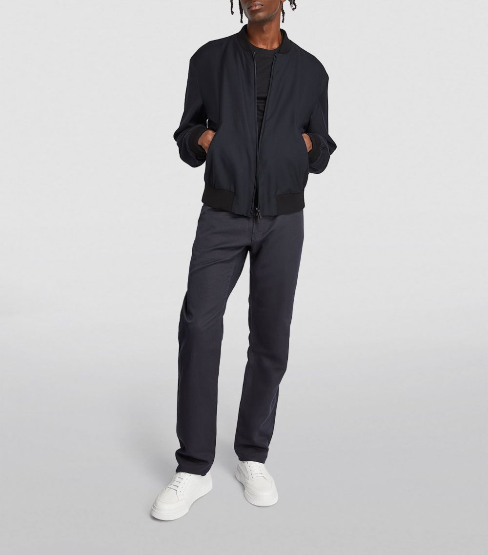 Giorgio Armani Giorgio Armani Cashmere-Silk Bomber Jacket