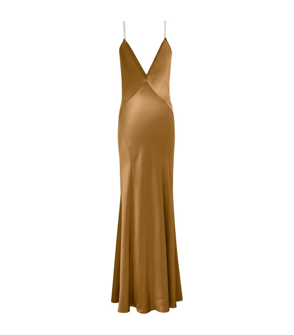 Saint Laurent Saint Laurent Silk Maxi Dress