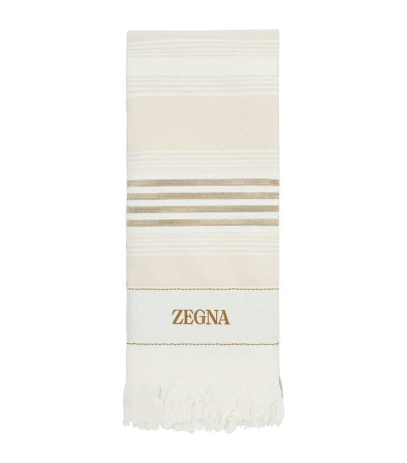 zegna Zegna Striped Beach Towel