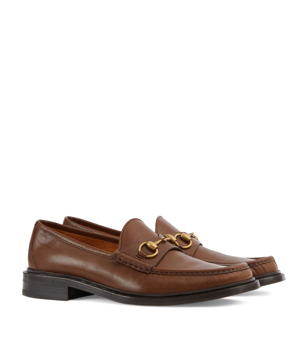 Gucci Gucci Leather Horsebit Loafers