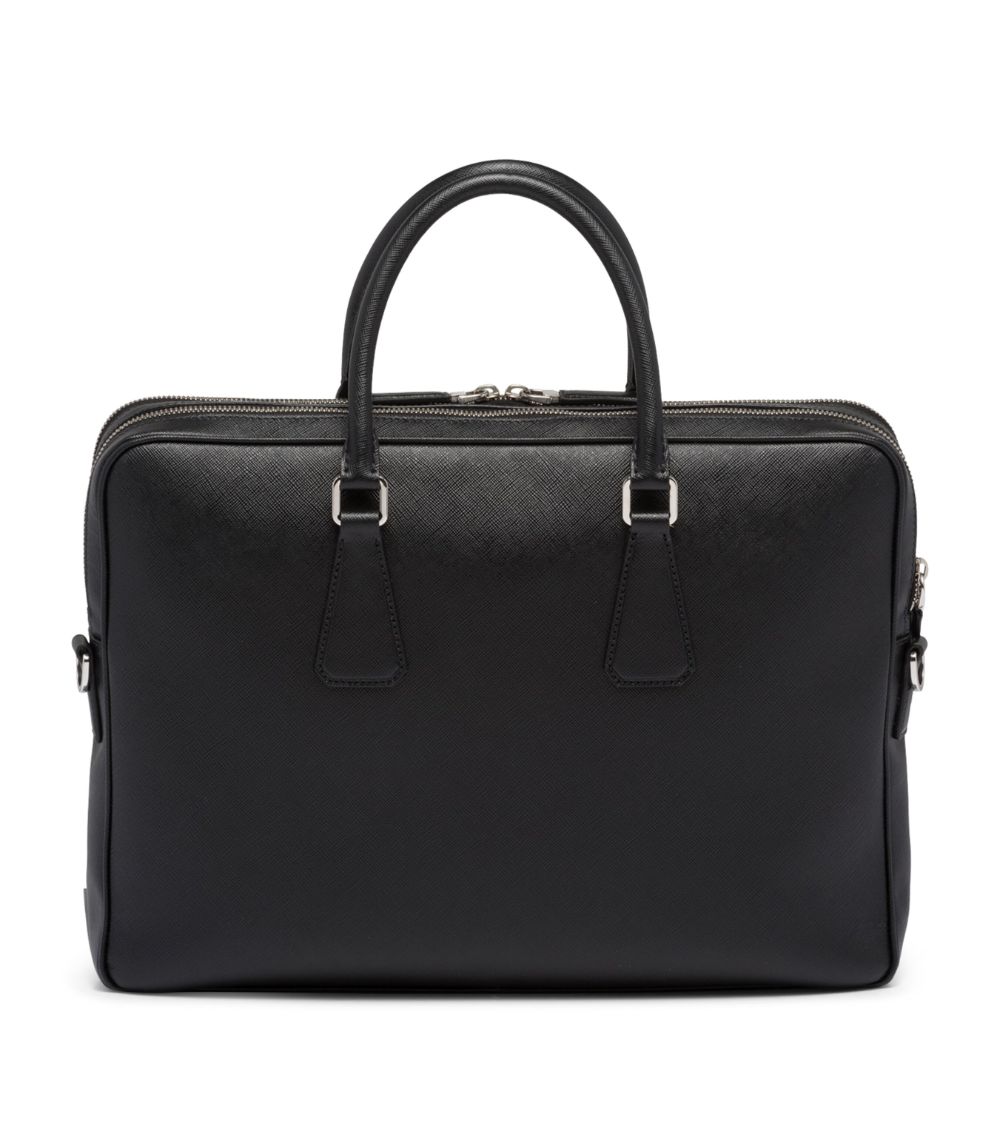 Prada Prada Saffiano Leather Briefcase