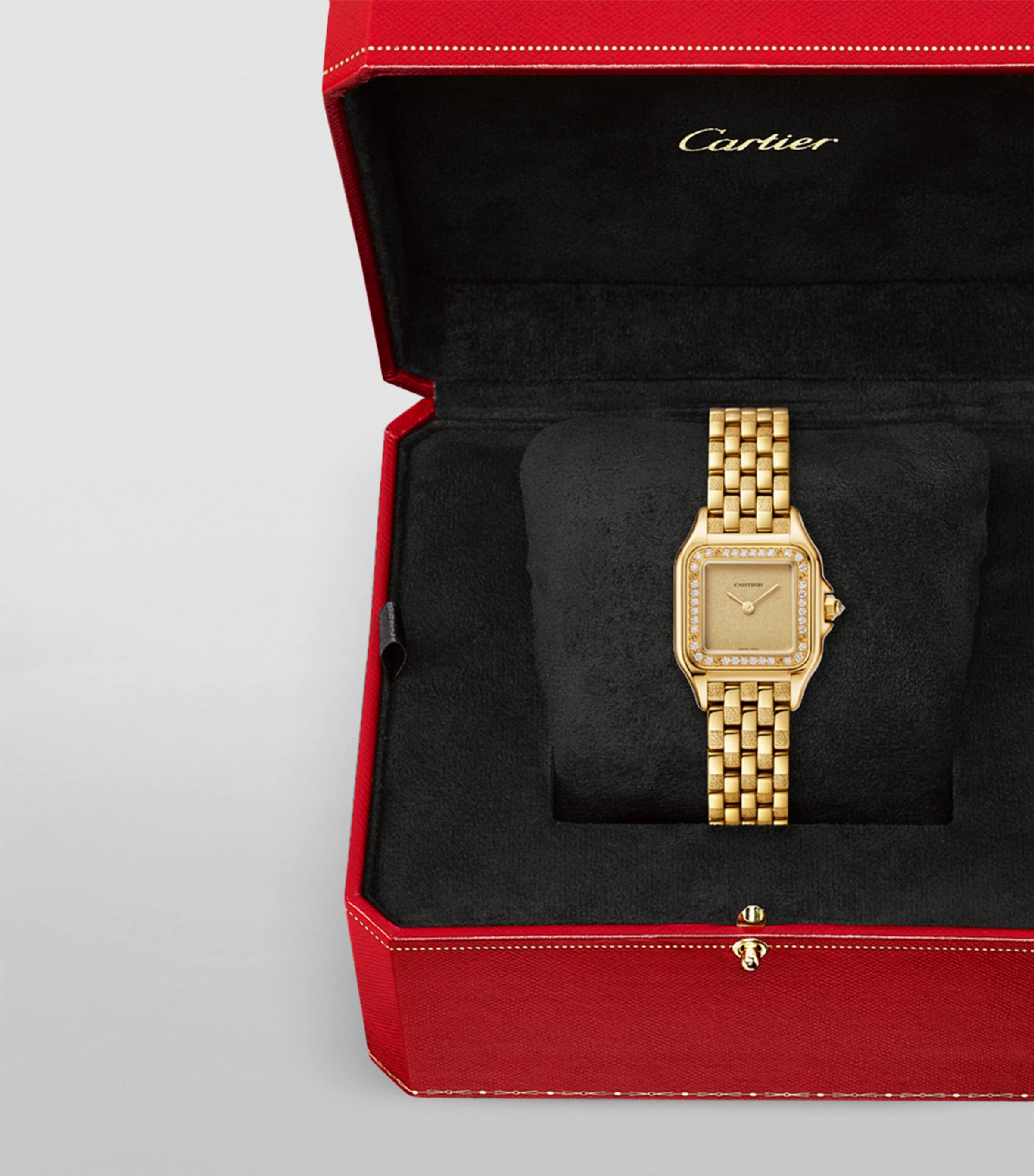 Cartier Small Yellow Gold and Diamond Panthère de Cartier Watch