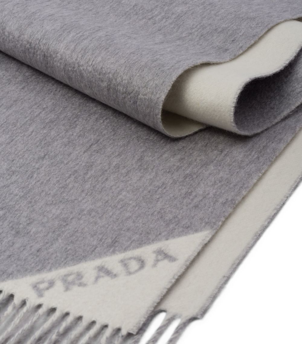 Prada Prada Cashmere Logo Scarf