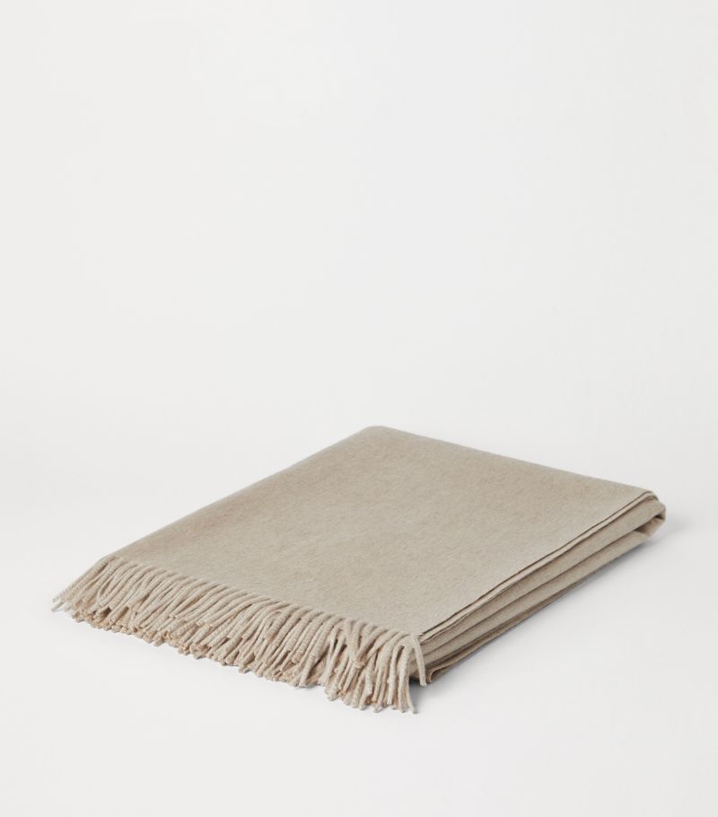 Brunello Cucinelli Brunello Cucinelli Cashmere Fringed Throw (150Cm X 200Cm)