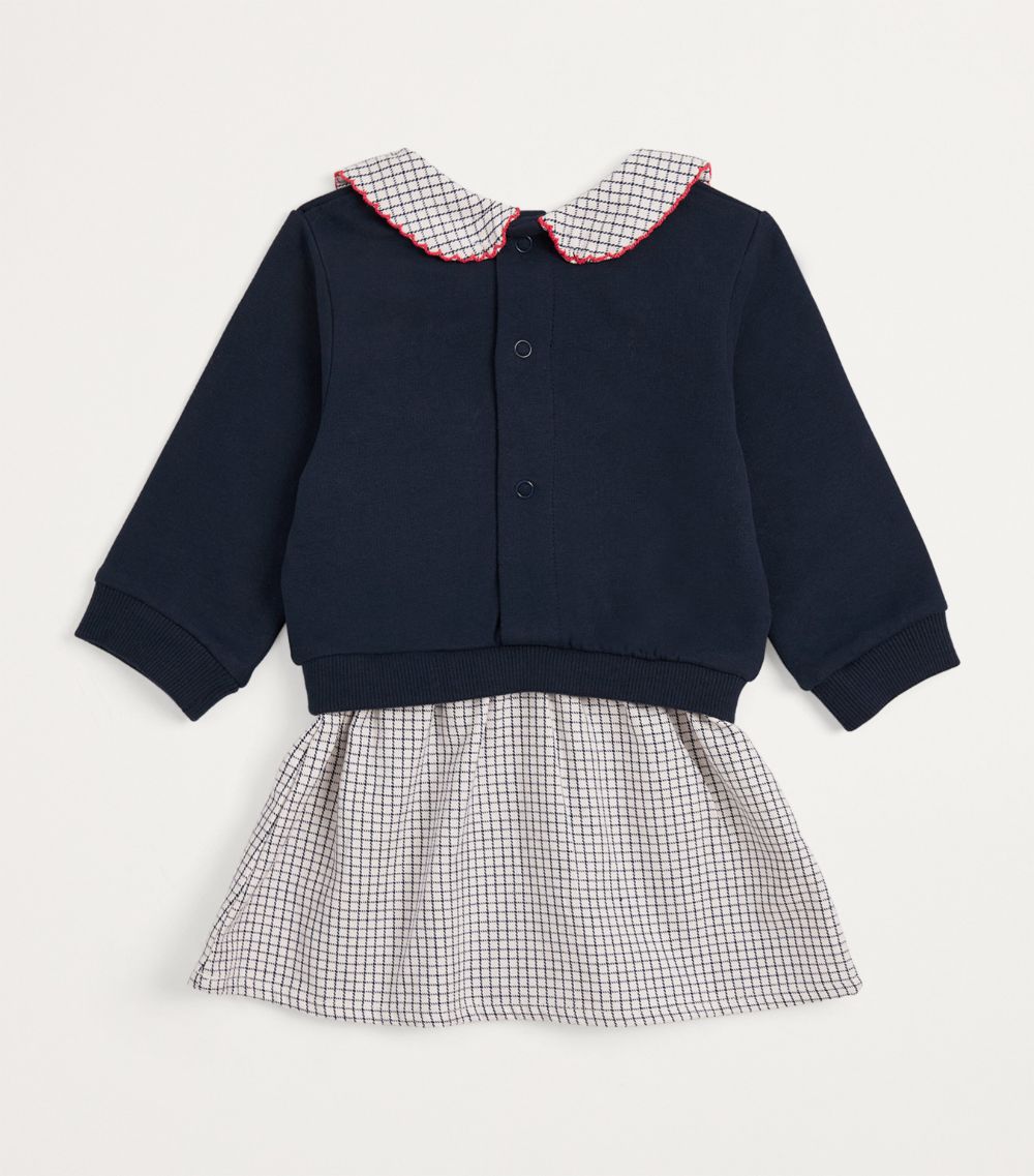 Carrément Beau Carrement Beau Cotton Collared Dress (12 Months)