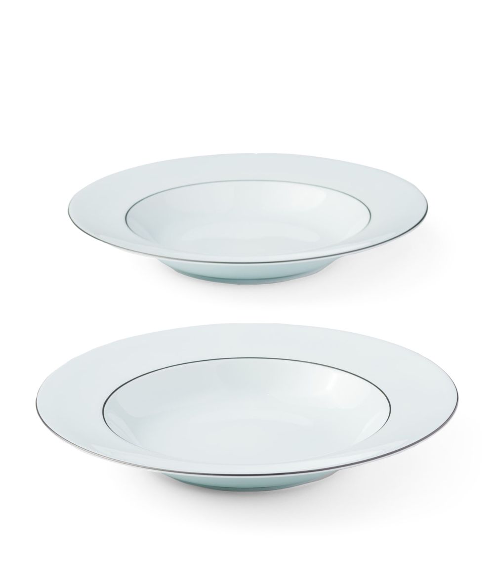 Prada Prada Set Of 2 Porcelain Soup Plates (22Cm)