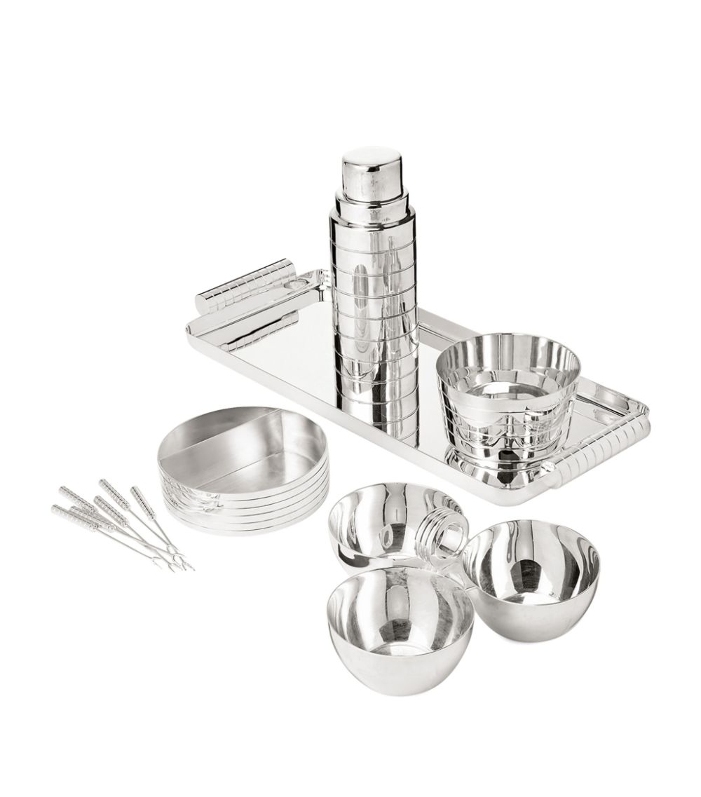 Ralph Lauren Home Ralph Lauren Home Silver-Plated Brass Montgomery Cocktail Shaker