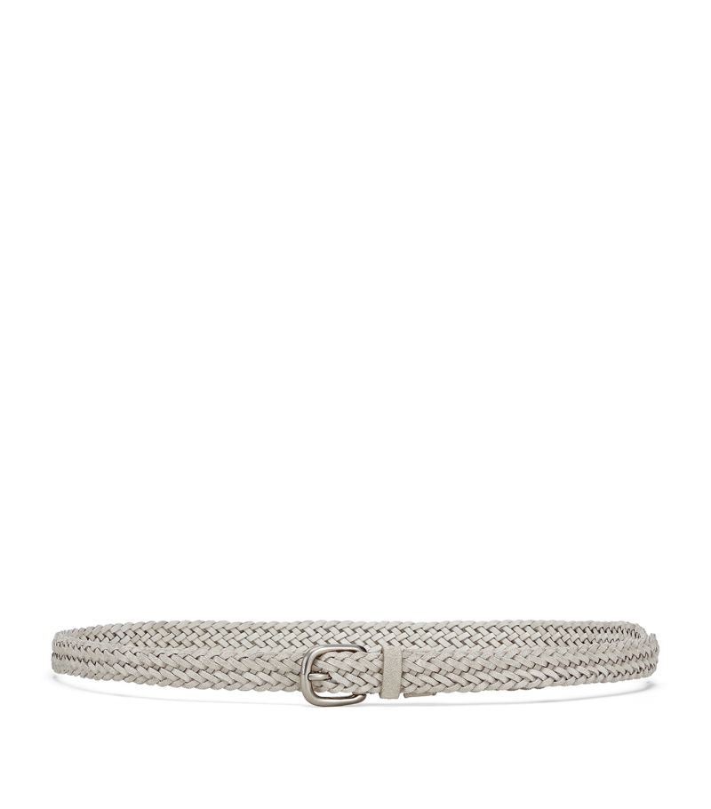 Brunello Cucinelli Brunello Cucinelli Suede Braided Belt