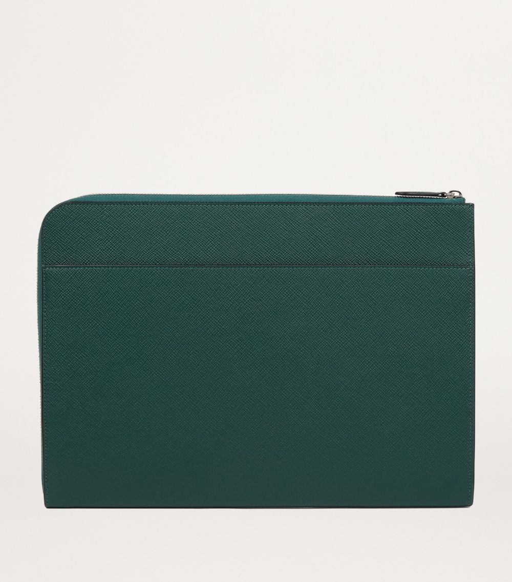 Smythson Smythson Small Panama Leather Laptop Case