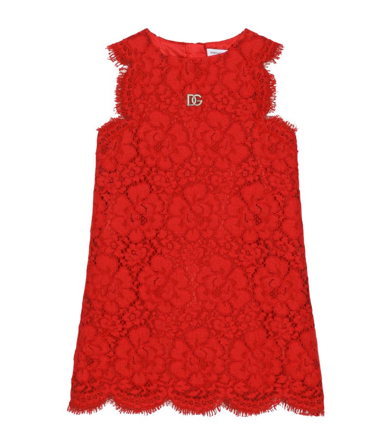 Dolce & Gabbana Dolce & Gabbana Kids Lace Sleeveless Dress (8-14 Years)