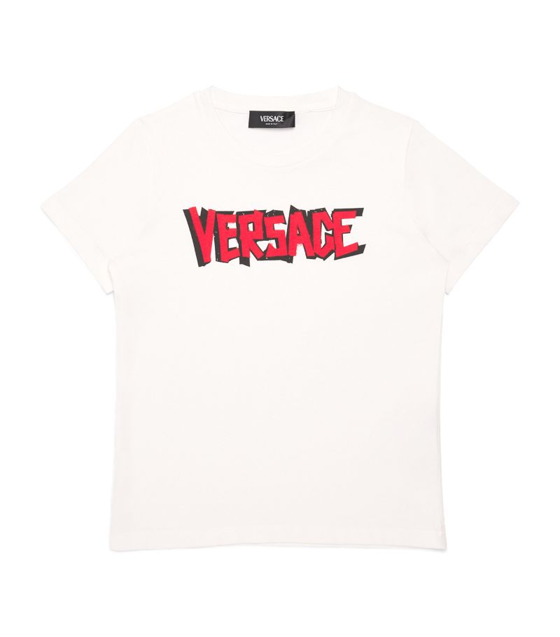 Young Versace Versace Kids Cotton Logo T-Shirt (4-14 Years)