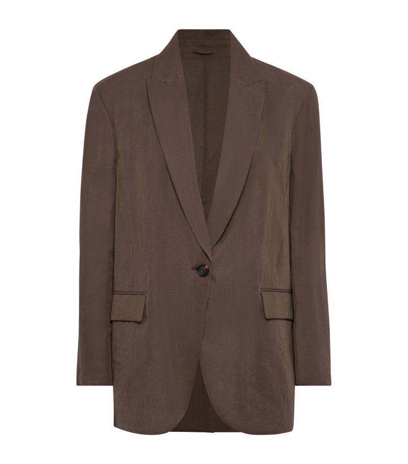 Brunello Cucinelli Brunello Cucinelli Cotton Longline Blazer