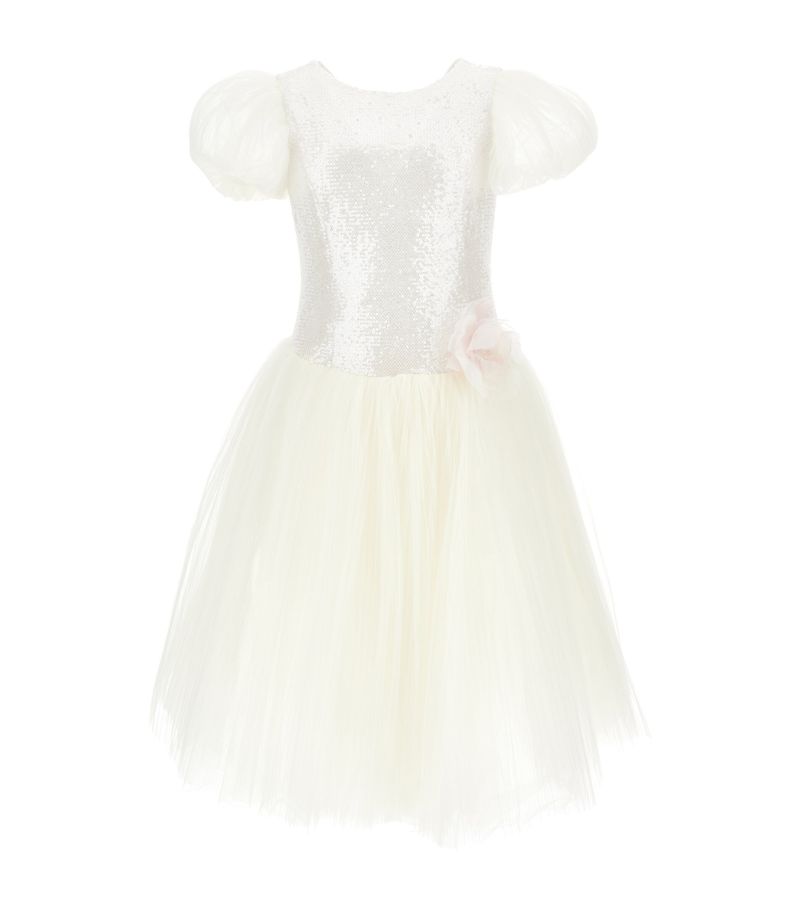 Monnalisa Monnalisa Tulle Embellished Dress (14-16 Years)