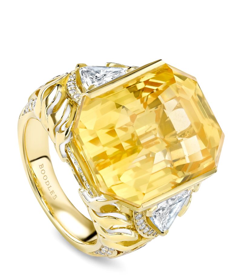 Boodles Boodles Yellow Gold, Yellow Sapphire And Diamond A Family Journey Seville Ring