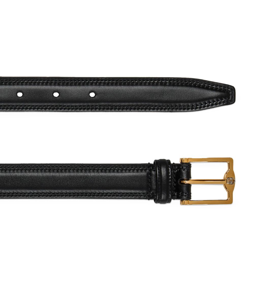 Gucci Gucci Leather Interlocking G Belt