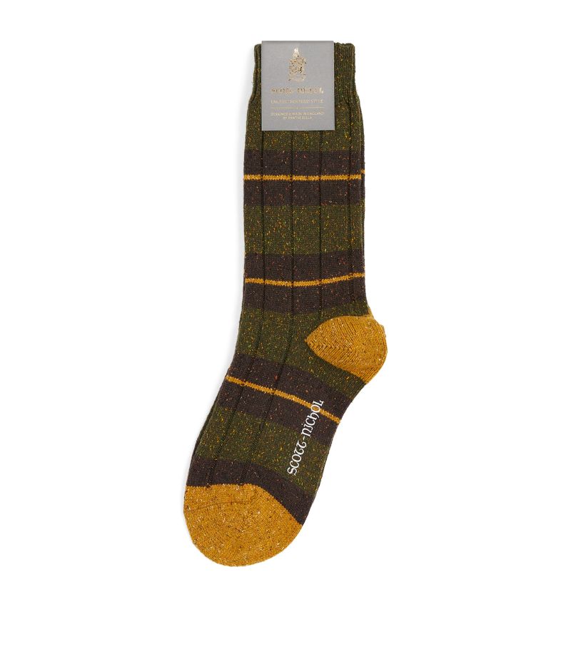 Pantherella Pantherella Merino-Silk Striped Socks