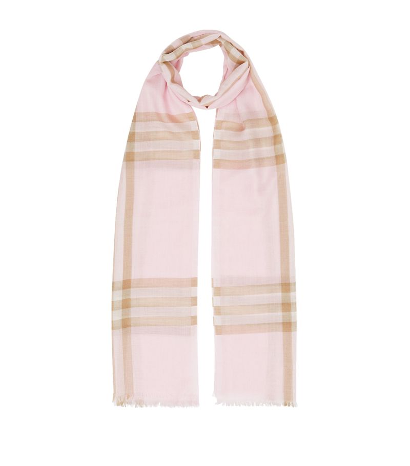 Burberry Burberry Wool-Silk Check Scarf