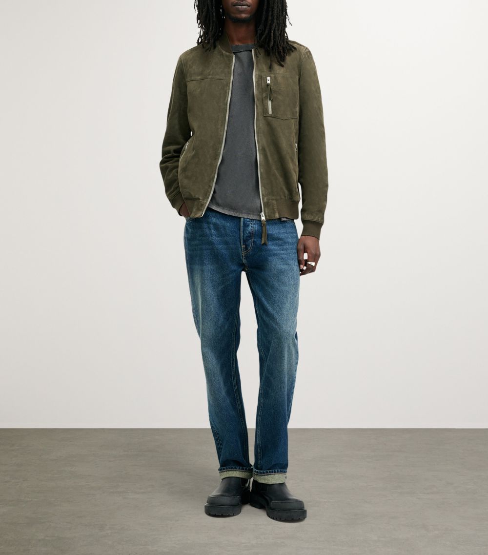 Allsaints Allsaints Suede Kairo Bomber Jacket