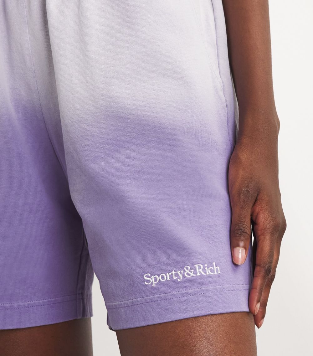 Sporty & Rich Sporty & Rich Ombré Serif Shorts