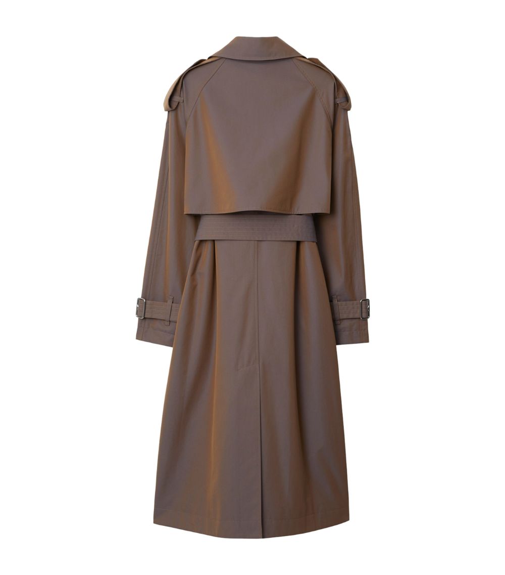 Burberry Burberry Gabardine Long Trench Coat