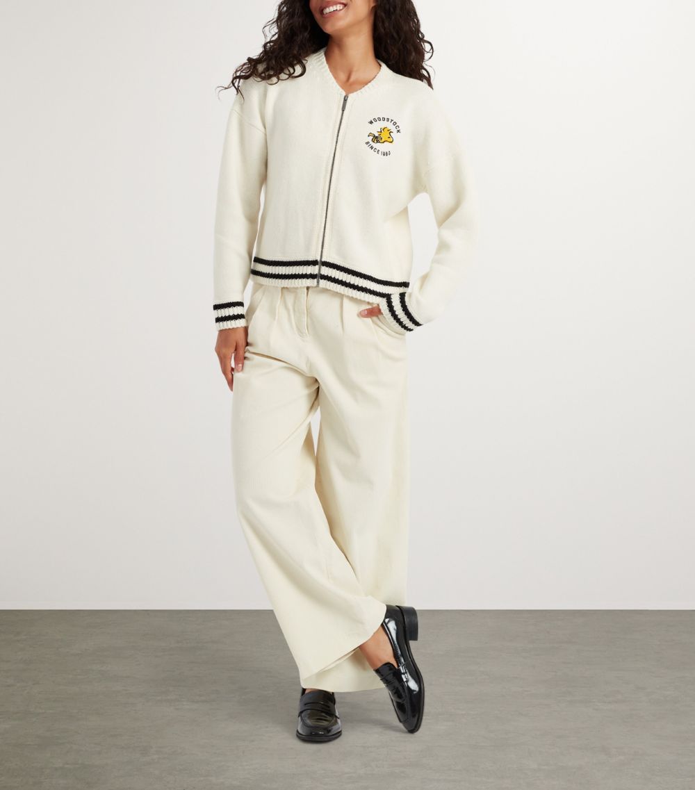 Chinti & Parker Chinti & Parker X Peanuts Wool-Cashmere Bomber Jacket