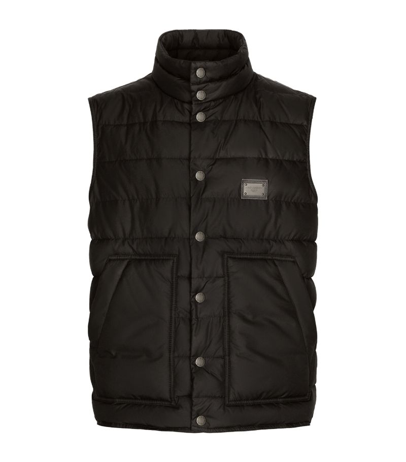 Dolce & Gabbana Dolce & Gabbana Padded Logo Gilet