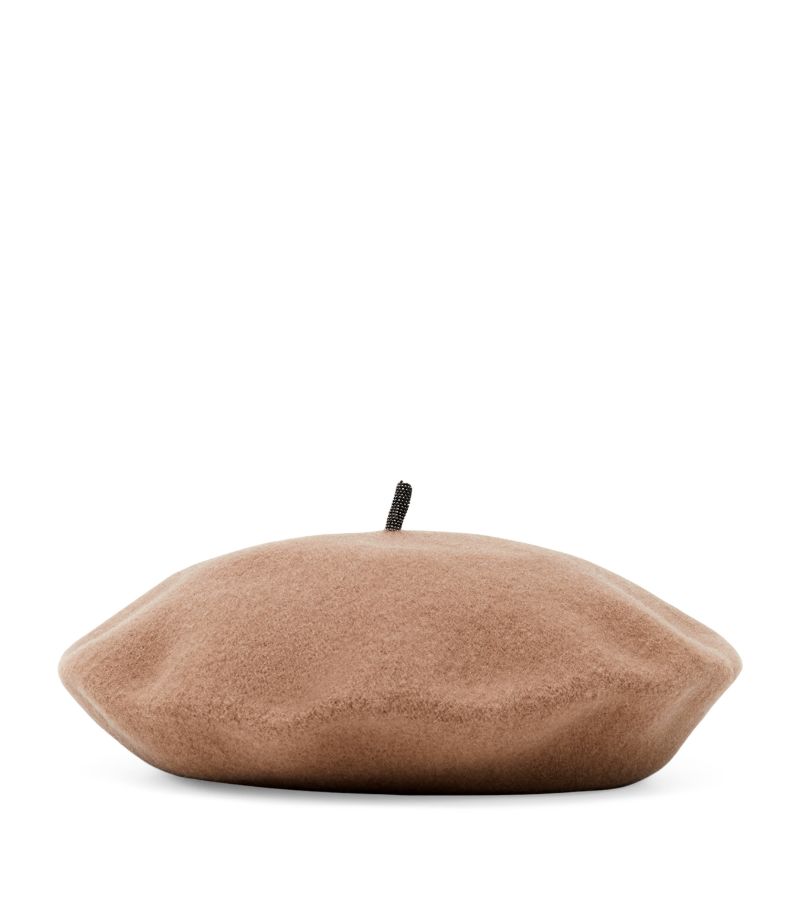 Brunello Cucinelli Brunello Cucinelli Wool Monili-Detail Beret