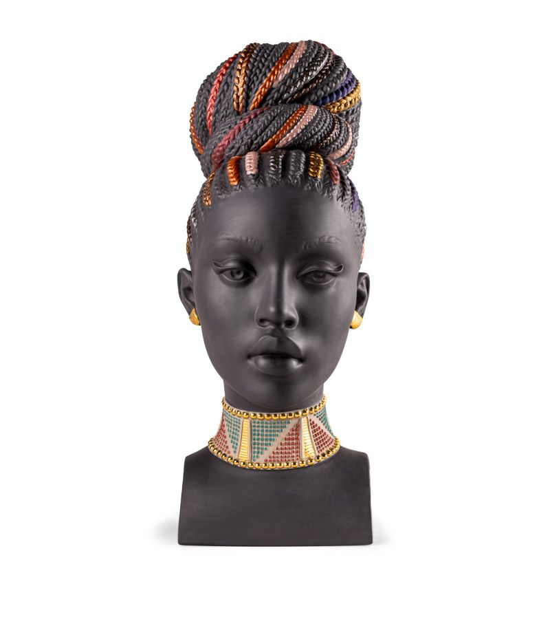 Lladró Lladró Porcelain African Colors Bust