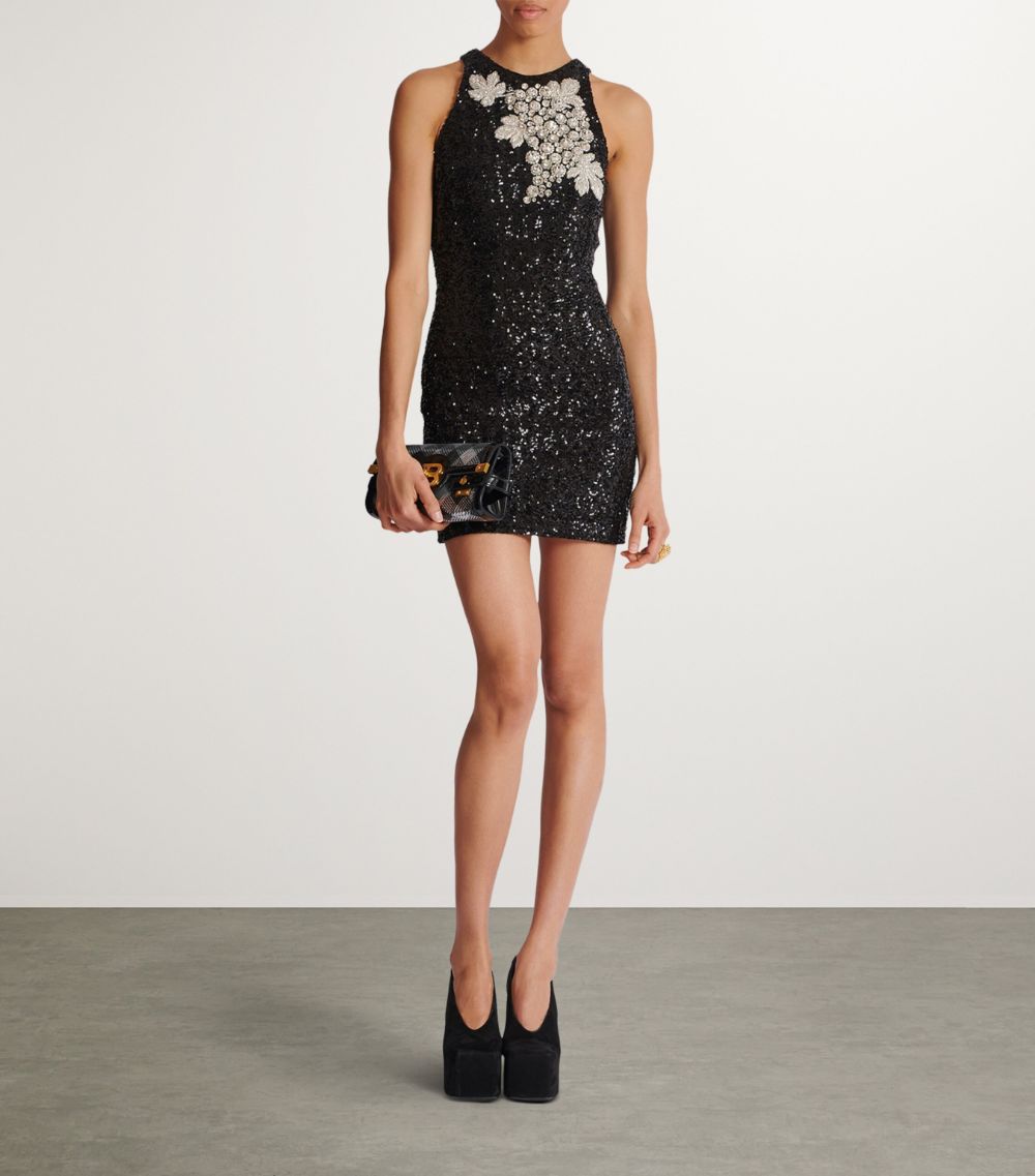 Balmain Balmain Sequin Embroidered Mini Dress