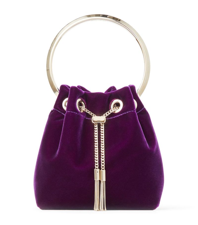 Jimmy Choo Jimmy Choo Bon Bon Velvet Bucket Bag