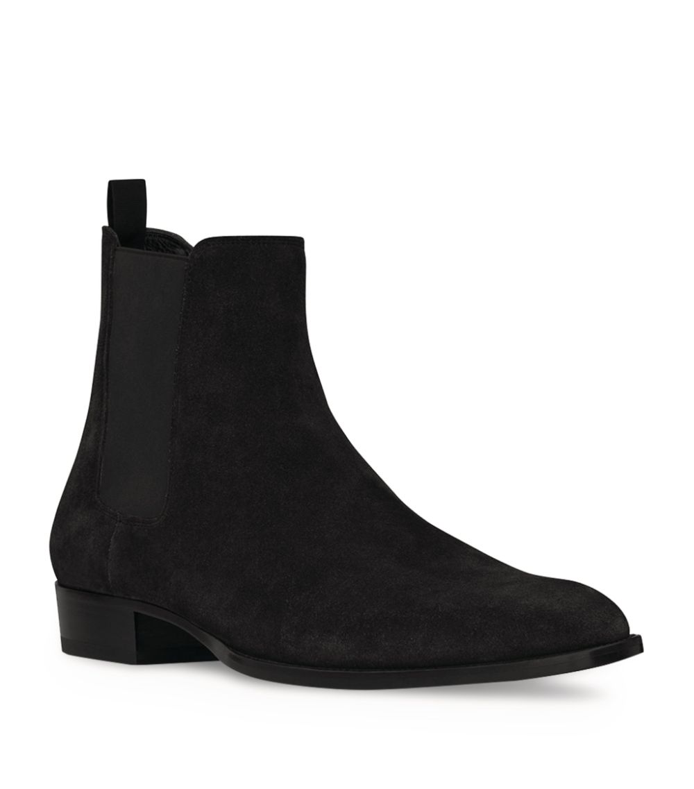 Saint Laurent Saint Laurent Suede Wyatt Chelsea Boots