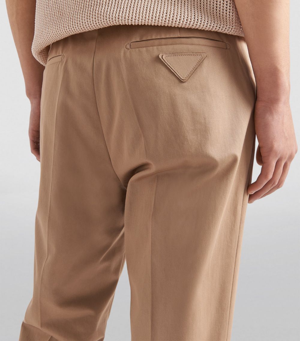 Prada Prada Cotton Gabardine Trousers