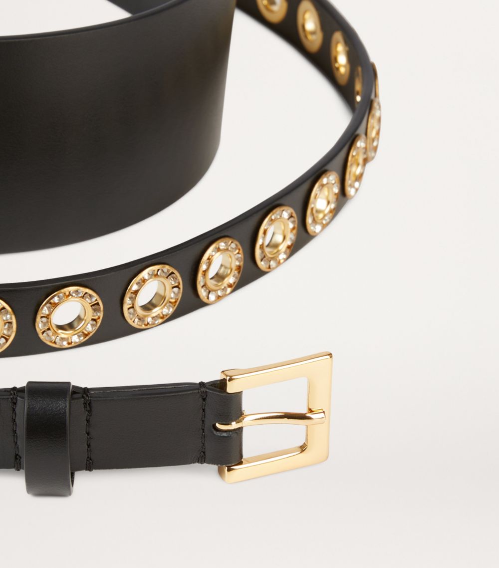 The Kooples The Kooples Leather Studded Belt