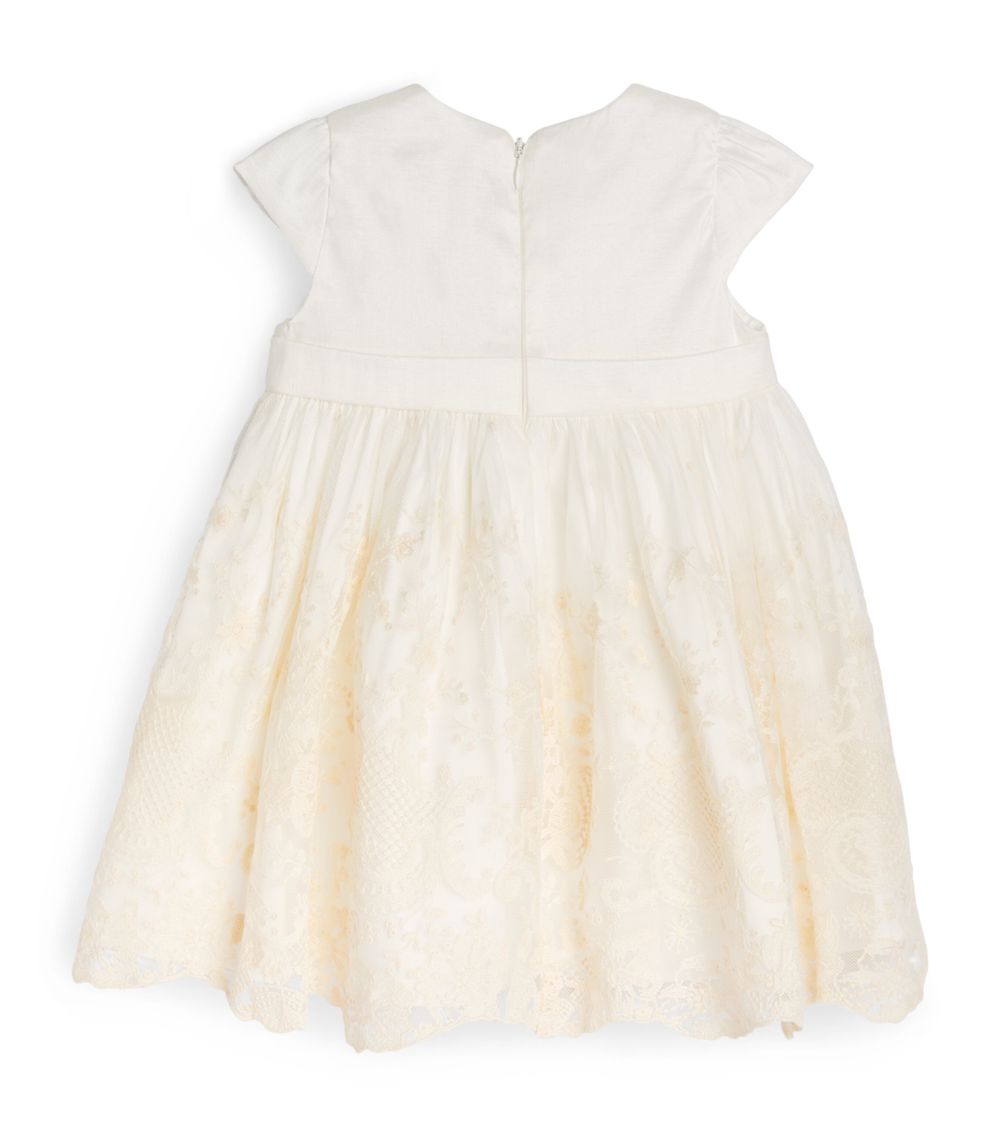 Patachou Patachou Satin Lace-Skirt Dress (3-24 Months)