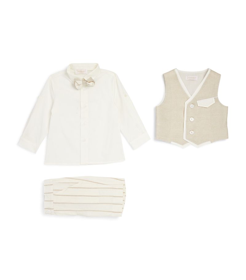 Bimbalo Bimbalo Linen-Cotton Waistcoat Suit Set (3-24 Months)