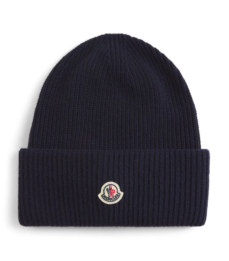 Moncler Moncler Wool Ribbed Beanie