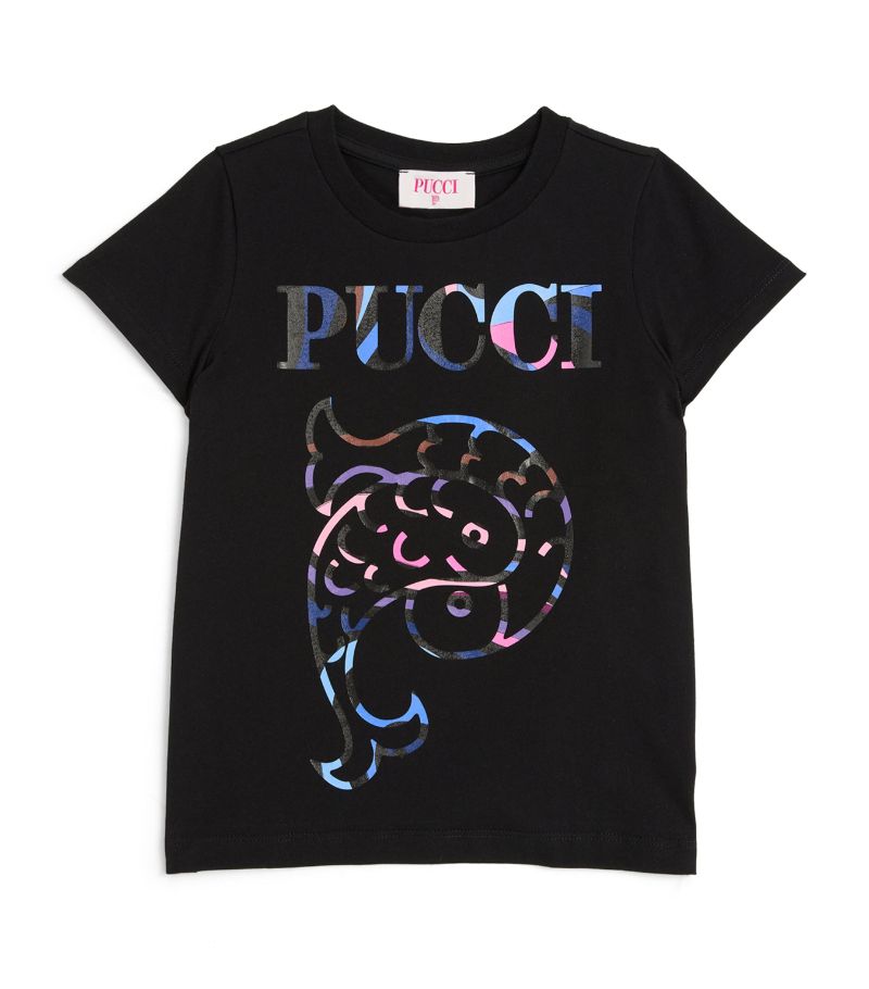 Pucci Junior Pucci Junior Cotton Logo T-Shirt (4-10 Years)