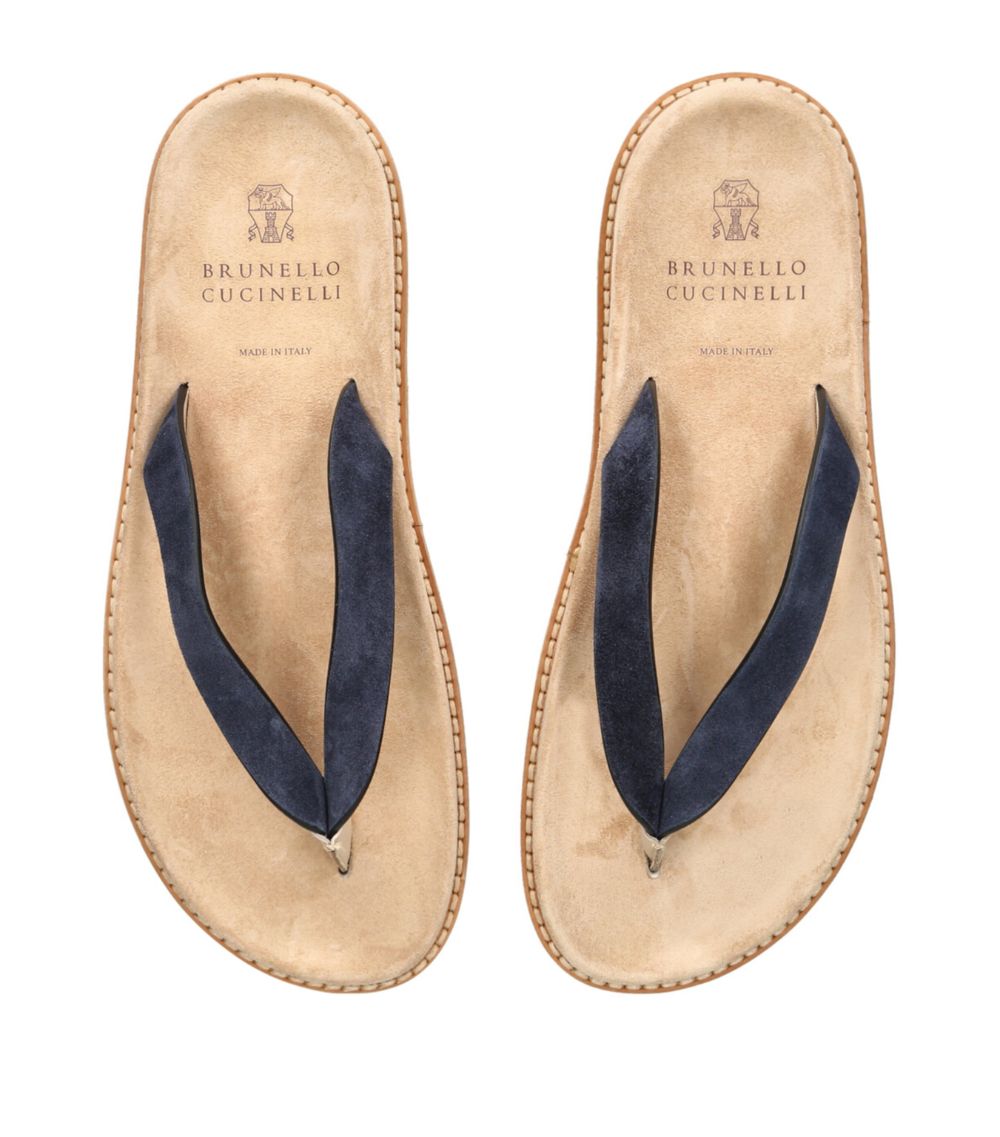 Brunello Cucinelli Brunello Cucinelli Suede Flip Flops