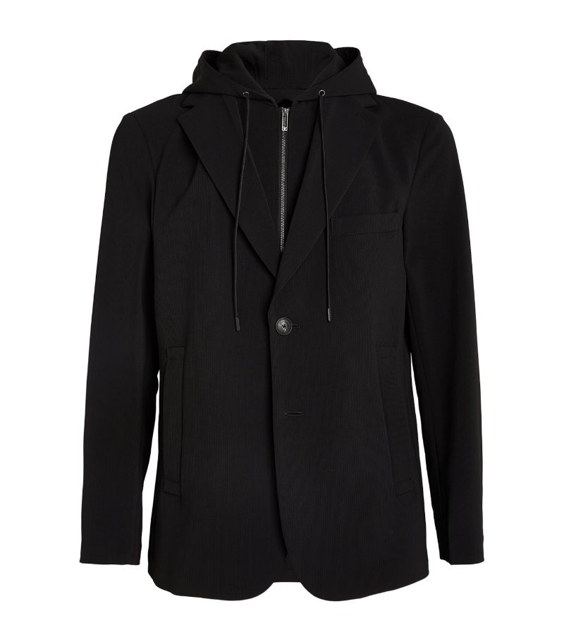 Emporio Armani Emporio Armani Hooded Single-Breasted Blazer