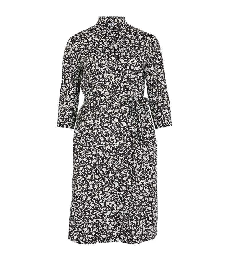 Marina Rinaldi Marina Rinaldi Stretch-Cotton Shirt Dress