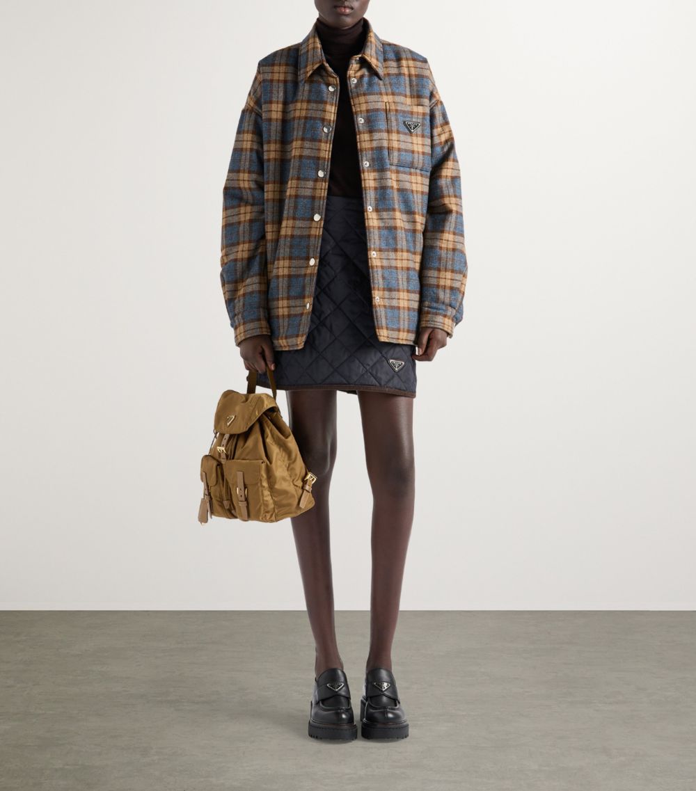 Prada Prada Wool Check Overshirt